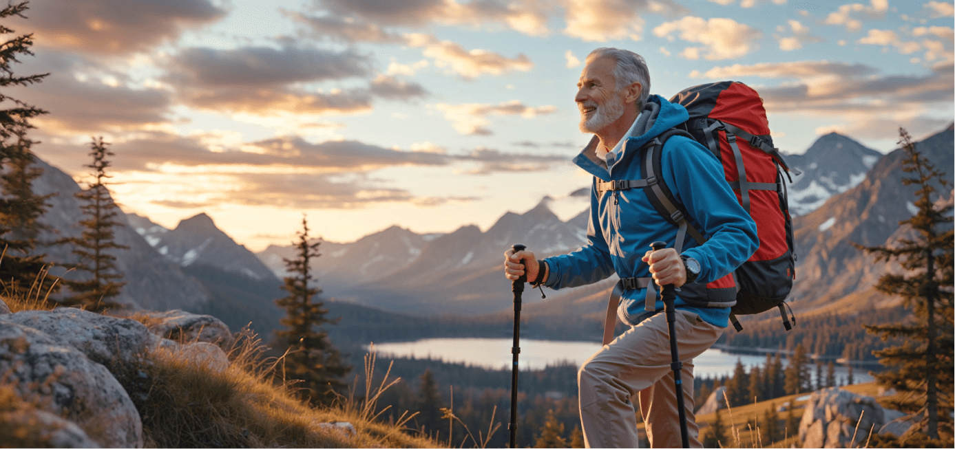 Symbolic image of staying active and expanding your horizons through enjoyable outdoor experiences.